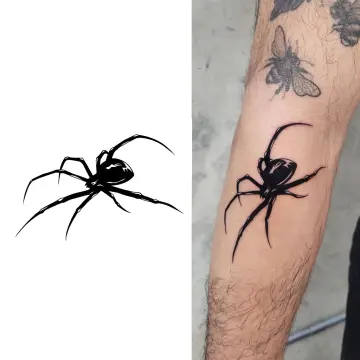 Temporary Spider Halloween WaterFake Tattoo FaceHandBody Stickers 10  Sheets  eBay
