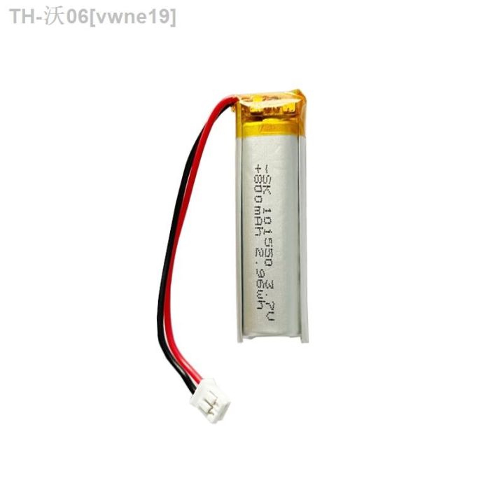 polymer-lithium-battery-3-7v-101550-800mah-with-2-0-connector-for-neck-hanging-earphone-beauty-instrument-water-replenisher-hot-sell-vwne19