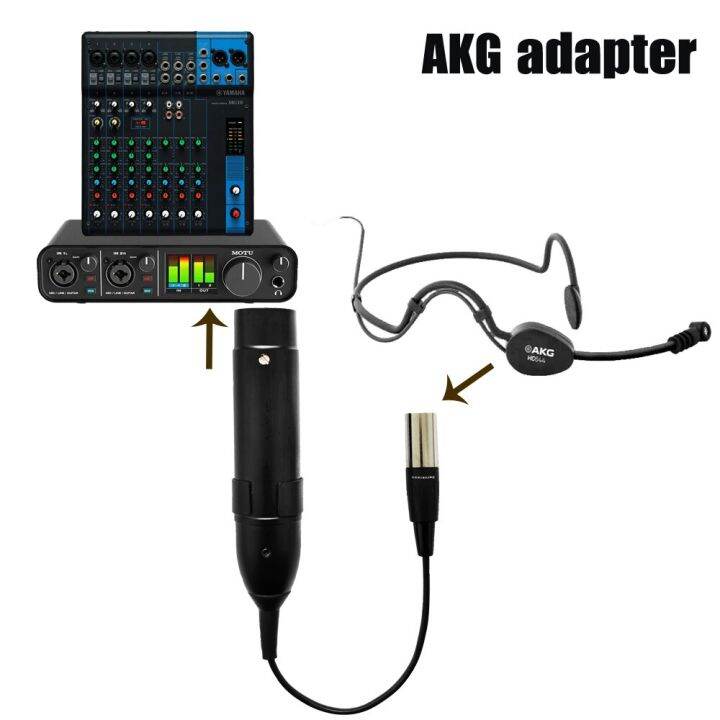 AKG clip lavalier gooseneck microphone preamplifier phantom power