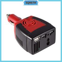 SQMETR รถ2.1/0.5A ชุดชาร์จติดรถยนต์พร้อมที่จุดบุหรี่ DC 12V เป็น AC 220V เครื่องแปลงไฟรถยนต์อินเวอร์เตอร์รถ150W