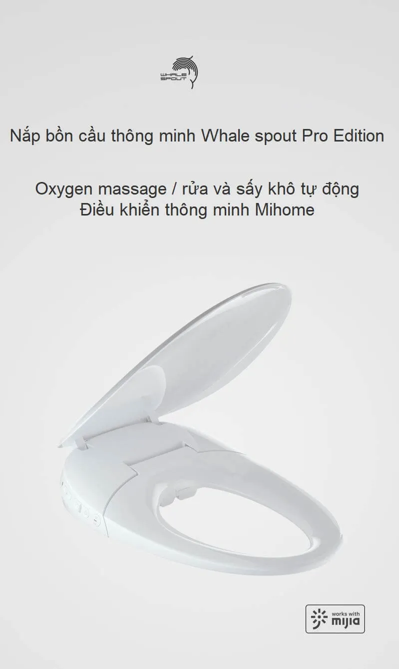 Nắp bồn cầu thông minh Xiaomi Whale spout Pro Edition