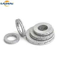 1/5/10pcs M3 M4 M5 M6 M8 M10 M12 to M30 304 Stainless Steel DIN25201 Double Deck Wedge Self Locking Washer Gasket Loose Proof