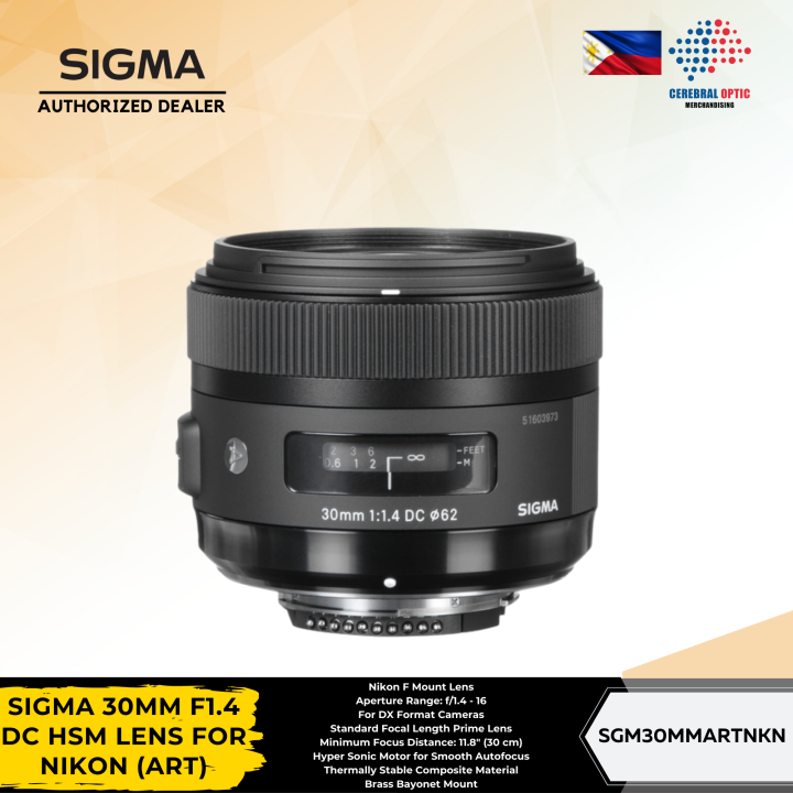 SIGMA 30MM F1.4 DC HSM LENS FOR Nikon F Mount Lens Aperture Range f