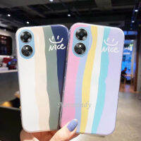 เคสแบบเรียบง่าย A38 OPPO 4G 2023คู่ลายสายรุ้งสุดสร้างสรรค์เคสมือถือ TPU Silicagel Softcase สำหรับ OPPOA38 4G บางพิเศษโปร่งใสฝาหลัง