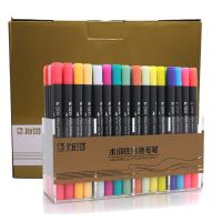 1PCS DIY  Waterproof  Marker Pens For Drawing Students Supplies Marker Craftwork Pen Color RandomHighlighters  Markers