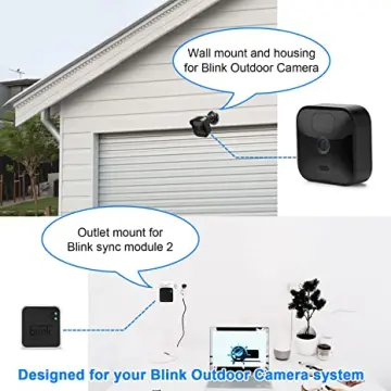 All-New Blink Outdoor Camera Surveillance Mount, 3 Pack Weatherproof  Protective Housing and 360 Degree Adjustable Mount with Sync Module 2 Mount