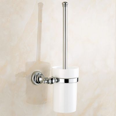 ◇♧ Toilet Brush Holder Wall Mounted Lavatory Brush Toilet Brush Holder Set Bathroom Accessories KD598