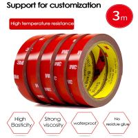 ♦♘۩ 3M Double Sided Tape For Car VHB Strong Sticky Adhesive Tape Anti-Temperature Waterproof Office Decor bathroom kitchen household