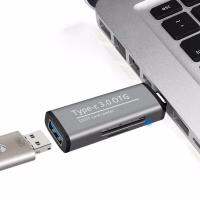 RIXINNY อุปกรณ์คอมพิวเตอร์อะแดปเตอร์ความเร็วสูงมัลติฟังก์ชั่น USB อะแดปเตอร์ OTG เครื่องอ่านการ์ด C ประเภท-C เครื่องอ่านการ์ดเครื่องอ่านการ์ดการ์ดรีดเดอร์ฮับ OTG