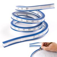 Flexible Curve Ruler Drafting Drawing Tool Plastic Vinyl 30/40/50/60cm For School Tools Rulers  Stencils