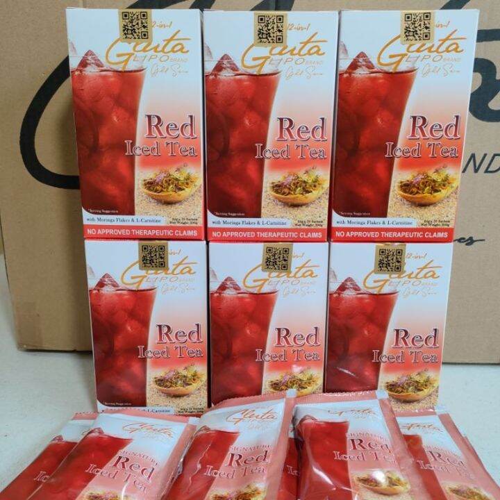 100 AUTHENTIC GLUTA LIPO RED ICED TEA GOLD SERIES!! 100 ORIGINAL!! COD