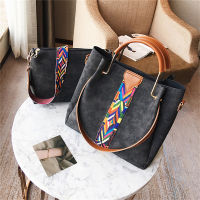 Rainbow Shoulder Strap Women Handbag High Capacity Tote Bag 2-Piece Set Handbag Women Famous Brand Shoulder Messenger Bags Sac