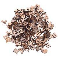 【YF】☼❆  200Pcs Mixed A-Z Alphabet Number Decoration Wood Flatback Scrapbooking Stickers Kids