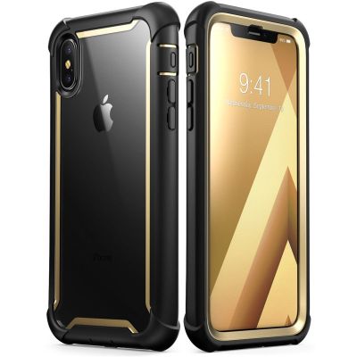 「16- digits」สำหรับ Iphone X Xs Case 5.8นิ้ว Original I-Blason Ares Series Full-Body Rugged Clear Bumper Case พร้อมตัวป้องกันหน้าจอในตัว