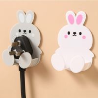 New Wall Plug Holder Door Key Bag Hanger Hook Wall Adhesive Kitchen Cute Organizer Rack Cellphone Charging Stand Wall Decor Hook Electrical Connectors