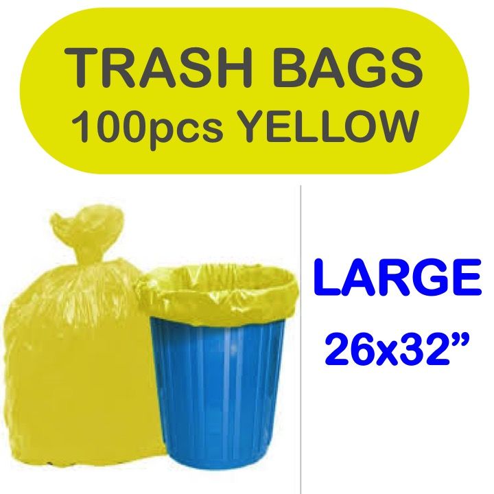 Yellow Trash Bags - Big Yellow Trash Bags