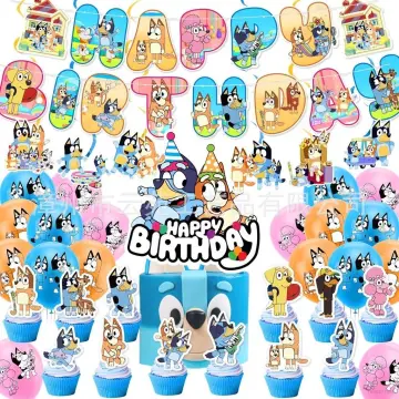 Bluey Bingo Party Decorations Balloons Banner Tableware Supplies Bags Party  Pack
