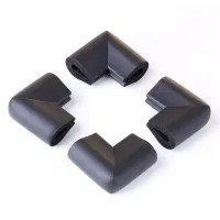 4Pcs Bumper Corner Protectors From Table Edge Baby Safety Black