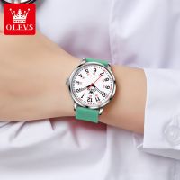 Olevs Digital Tape Simple Nurse Watch Waterproof Pointer Easy To Read Watches For Women Luminous Green Ladies wristwatch