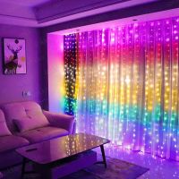 LED Curtain String Lights 3M Rainbow Garland Fairy Lights With Hook USB Festoon String Bedroom GarlandChristmas Decor For Home