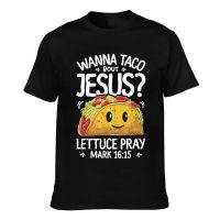 Wholesale Round Neck Wanna Taco Bout Jesus Cotton MenS Tshirts