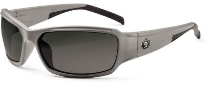 Ergodyne Skullerz Thor Polarized Safety Sunglasses - Matte Gray Frame, Polarized Smoke Lens Polarized Smoke Lens Matte Gray