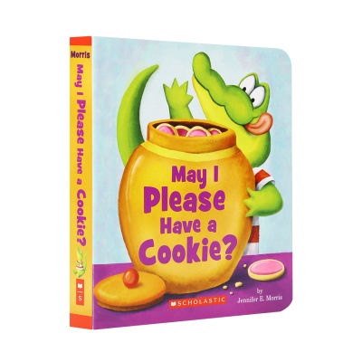 May I please have a cookie? Can I have a biscuit? American polite language picture book cardboard hairy point reading pen matching book English original