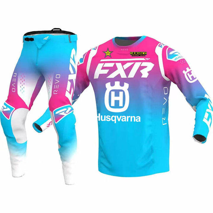 เสื้อเจอร์ซีย์นักปั่นและกางเกงสำหรับผู้ชายชุดแข่ง2023-fxr-ชุดเกียร์สำหรับขี่สำหรับชุดขี่จักรยาน-jersey-ทุกเพศ