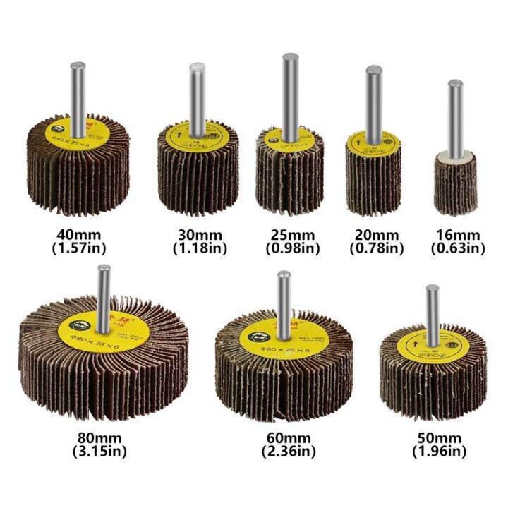 ล้อการขัดเงางานไม้ขัดกระดาษทราย1-2ชิ้นอุปกรณ์สว่านไฟฟ้าหัวขัดโลหะก้านหมุน6มม