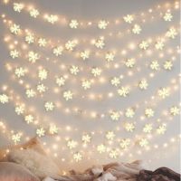 [A Warm]30Pcs Christmas White Snowflake Decor For Home Christmas Hanging Pendants New Year Gifts Xmas Tree Ornaments Window Decoration