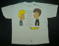 หายาก VTG MTV Beavis และ BUTT-HEAD 1993 ตะเข็บเดี่ยว T 90s Mike Judge XL