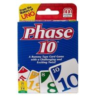 ตั้งวงเล่นเกมส์ Borad game / Work from home?Uno Phase 10 Card Game รูปแบบขั้นตอนที่ 10 การ์ดเกมอาจแตกต่างกันภาษาอังกฤษรุ่นการ์ดเกมสำหรับของขวัญเด็ก?