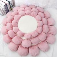 Flower Shape Pet Dog Mat Pets Cat House Mats Puppy Dogs Bed Kids Adult Soft Cushion Short Plush Rug Round Carpet