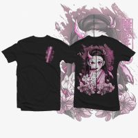 ราคาถูก เสื้ออนิเมะ Demon Slayer Nezuko V4 ตัวแทน ผ้าฝ้ายแขนสั้นเย็นและหล่อใหม่ เสื้อคู่