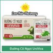 Đường cỏ ngọt Univiva hộp 50 gói dành cho người ăn kiêng, tiểu đường