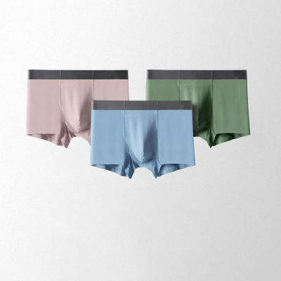 Brand Mens Antibacterial Underwear Men Soild Boxers Underpants Male Regenerated Cellulose Fiber Panties Breathable Shorts