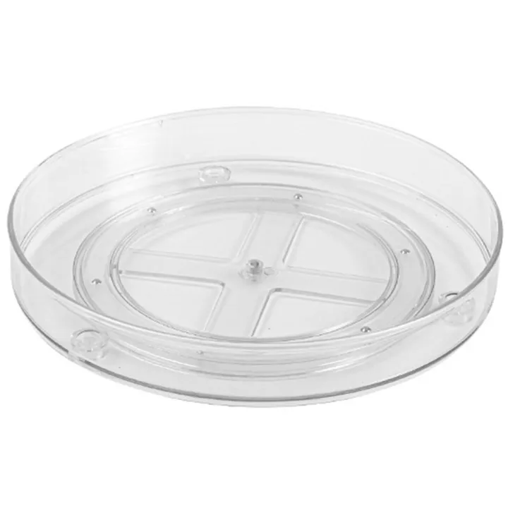Lazy Susan Turntable Organizer Clear Rotating Turntable Organizer for