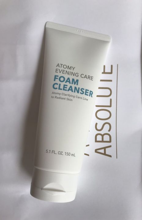 atomy-foam-cleanser-โฟมล้างหน้า-ทำความสะอาด-คุณภาพดี-อะโทมี่-อีฟนิ่ง-แคร์-โฟม-คลีนเซอร์-150-มล-จากเกาหลี-พร้อมส่ง