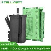 SALE Nema 17 0.3/0.8N.m Closed Loop Stepper Motor kits 42.5Oz-in Nema17 Stepper Motor and Drivers / Servo Motor kits Rtelligent