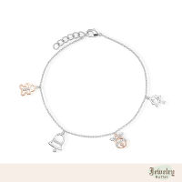 Jewelry Buffet 2 Tones Rose Gold Ginger Man Bracelet สร้อยข้อมือ สร้อยข้อมือแฟชั่น สร้อยข้อมือมินิมอล คริสมาสต์