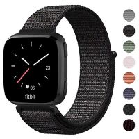 ™✺☋ ห่วงไนลอนสำหรับ Fitbit Versa 2/Lite สมาร์ทนาฬิกาผู้หญิงสร้อยข้อมือกีฬาสำหรับ Fitbit Versa สายรัดข้อมือ Correa อุปกรณ์เสริม