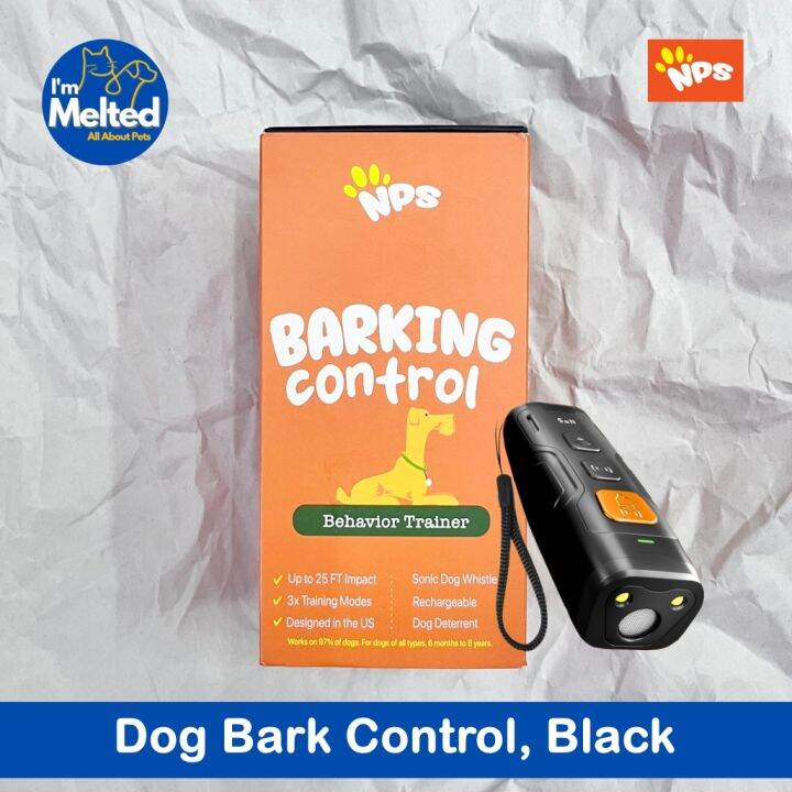 NPS Dog Bark Control, Black อุปกรณ์ควบคุมการเห่าของสุนัข ฝึกสุนัข