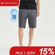 GIORDANO Men Shorts Half Elastic Waist 100% Cotton Relaxed Summer Shorts