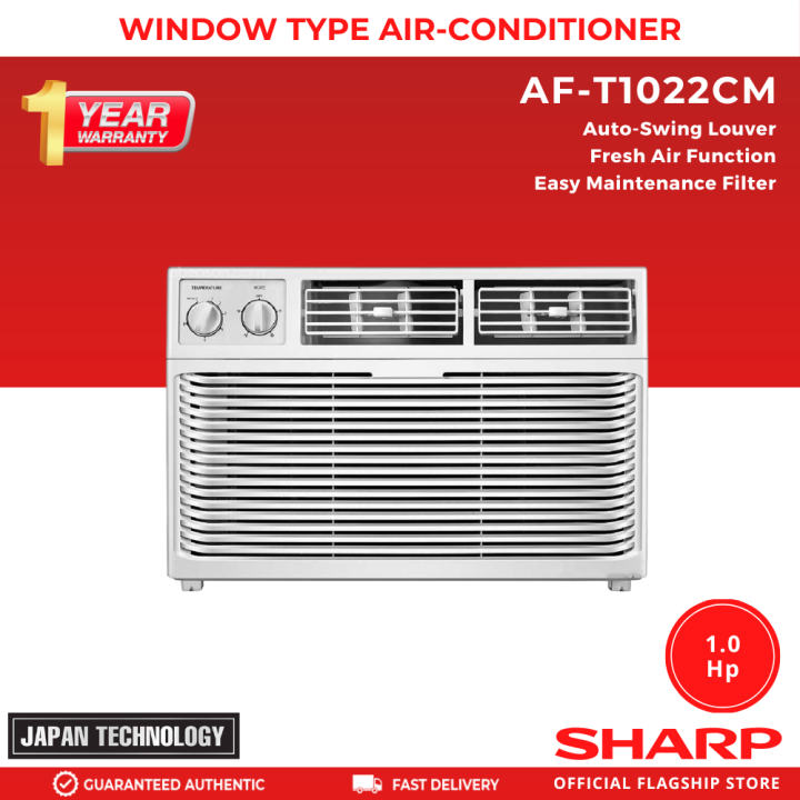 Sharp AFT1022CM 1.0 Hp Window Type Air conditioner Lazada PH