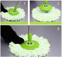 iRemax Spin Mop อะไหล่หัวม็อบ ผ้าม็อบ ผ้าถูพื้น ไมโครไฟเบอร์ ใช้กับ ไม้ถูพื้น (White)