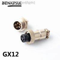 GX12-5pin male and female pin Aviation plugcircular connector Socket Plug Diameter 12mm