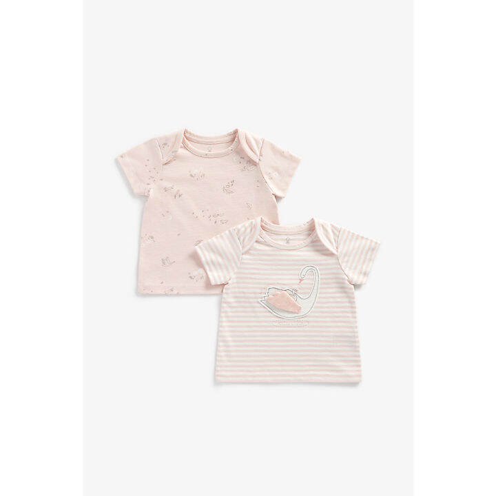 เสื้อยืดเด็กทารก-mothercare-kisses-and-cuddles-lift-the-flap-t-shirts-2-pack-za335