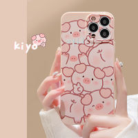 เคสโทรศัพท์น่ารักใช้ได้กับ IPhone 14 13 12 11 Pro Max X XS ฝาหลัง TPU นุ่มกันกระแทกเรียบ