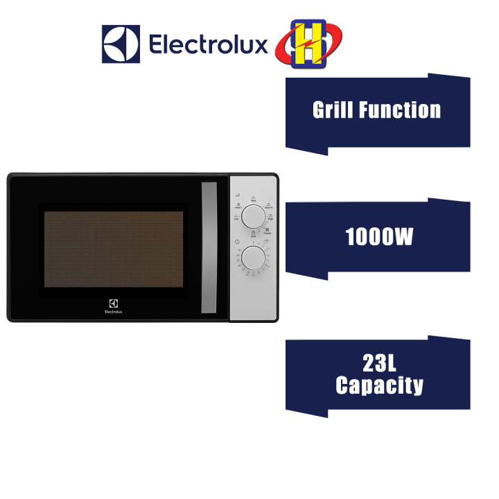 Electrolux Microwave Oven (23L/1000W) Grill Function FreeStanding