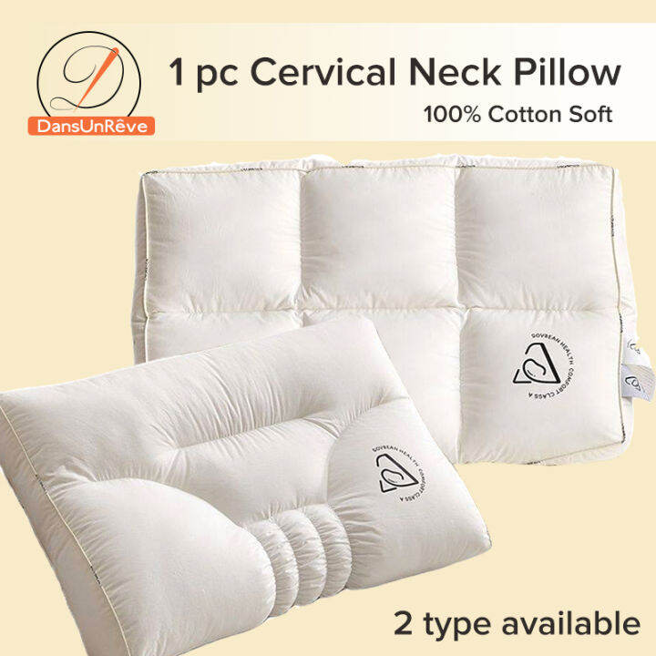 Dansunreve Cervical Neck Pillow Sleep Pillow Support Neck Improve